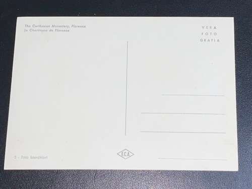 VINTAGE THE CARTHUSIAN MONASTERY FLORENCE ITALY PHOTO POSTCARD
