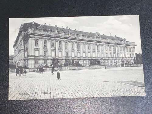ANTIQUE AUSBACH GERMANY KGL SCHLOSS PHOTO POSTCARD