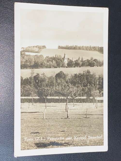 1940`S BEUSDAEL CASTLE EPEN BELGIUM POSTCARD