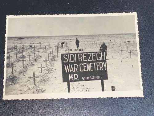 1940`S SIDI REZEGH LIBYA WAR CEMETRY POSTCARD