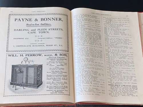 DONALDSON & BRABY`S CAPE TOWN AND SUBURBAN DIRECTORY 1921-1922