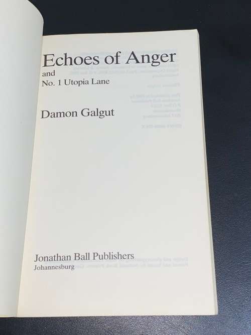 ECHOES OF ANGER BY DAMON GALGUT 1ST 1983