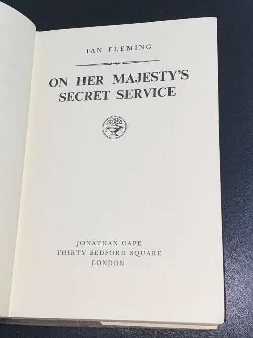 ON HER MAJESTY`S SECRET SERVICE BY IAN FLEMING