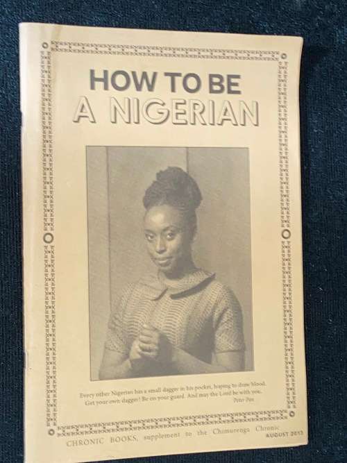HOW TO BE A NIGERIAN CHRONIC BOOKS AUGUST 2013