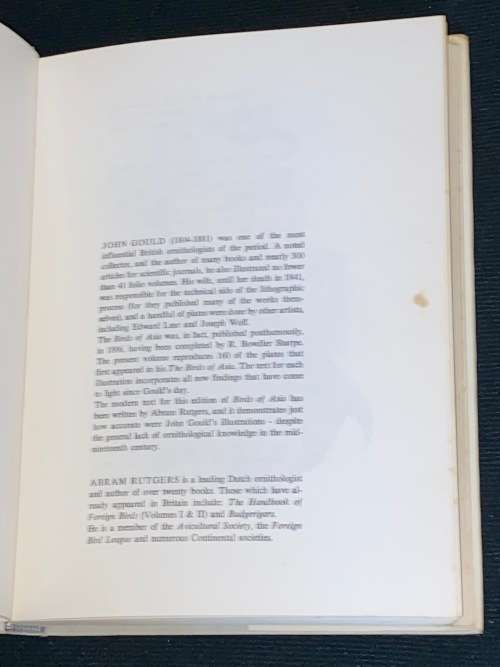 BIRDS OF ASIA BY JOHN GOULD AND A. RUTGERS