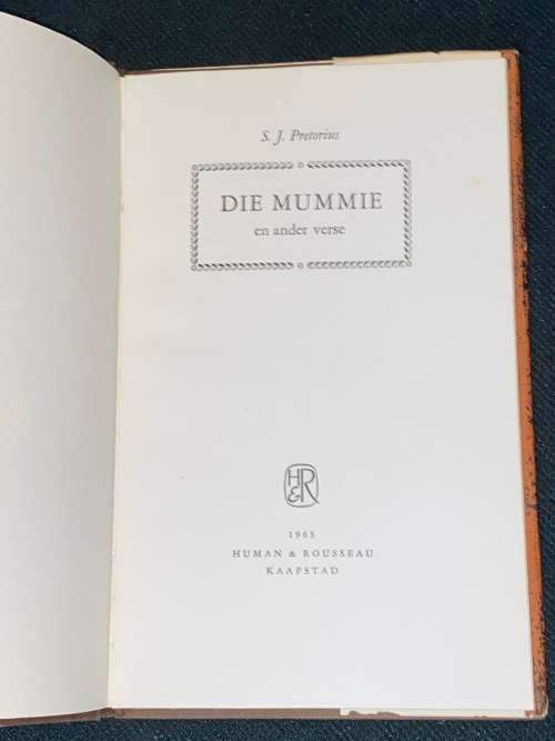 DIE MUMMIE DEUR S.J. PRETORIUS