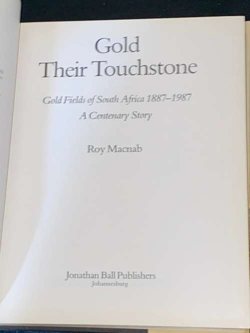GOLD THEIR TOUCHSTONE BY ROY MACNAB