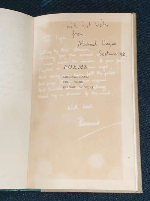 POEMS BY MICHAEL HAYES EDDIE WEBB AND BERNARD WIGGINS SIGNED