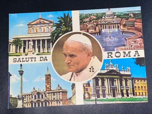 SALUTI DA ROMA JOHN PAUL II POSTCARD