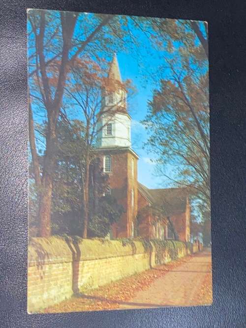 BRUTON PARISH CHURCH WILLIAMSBURG VIRGINIA USA POSTCARD