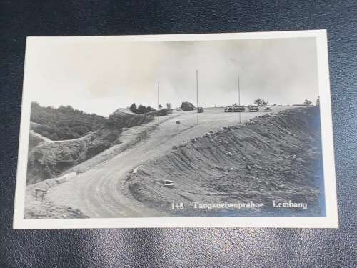 VINTAGE CARS AT TANGKOEBANPRAHOE LEMBANG JAVA INDONESIA POSTCARD