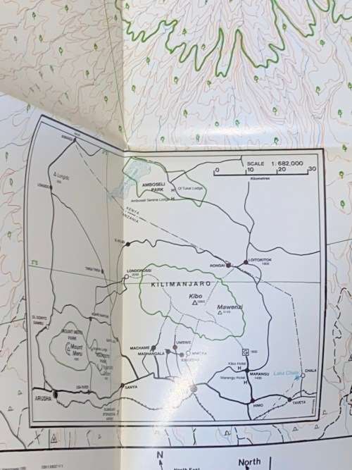 KILIMANJARO MAP AND GUIDE