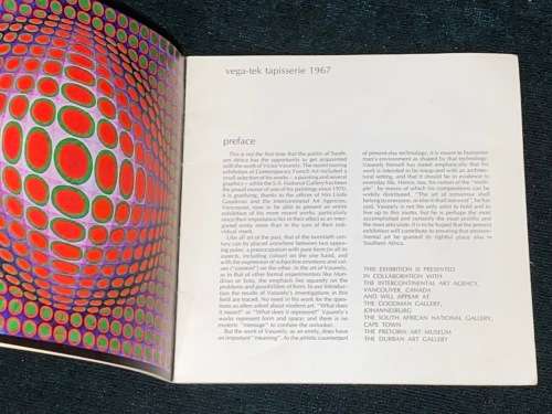 VICTOR VASERELY VINTAGE EXHIBITION CATALOGUE