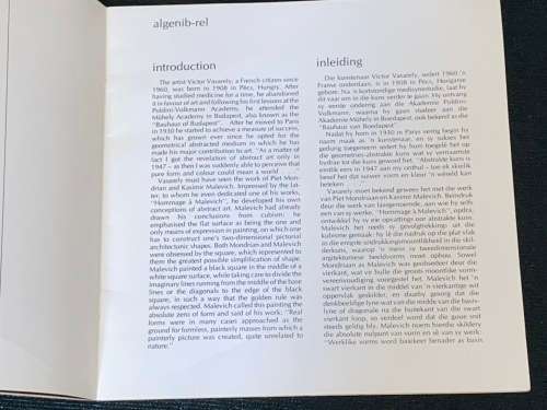 VICTOR VASERELY VINTAGE EXHIBITION CATALOGUE