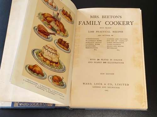 MRS BEETON`S FAMILY COOKERY  RECIPE BOOK 1923