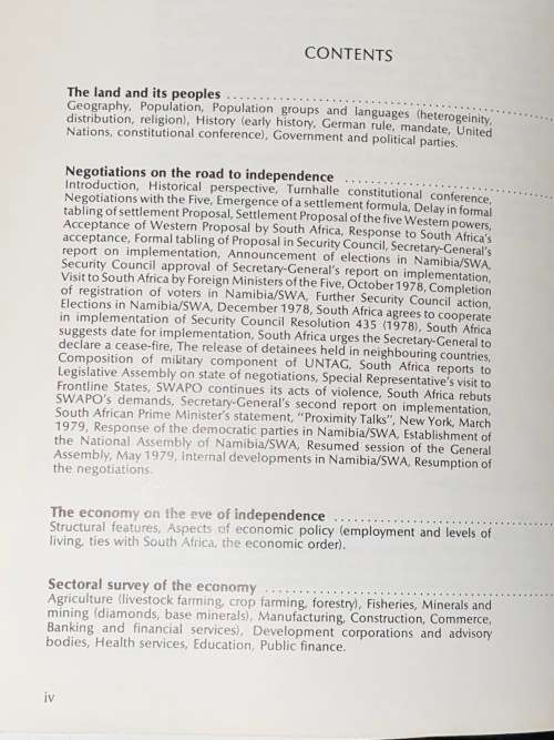 NAMIBIA/ SWA PROSPECTUS 1980