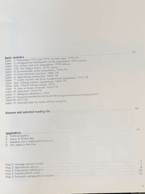 NAMIBIA/ SWA PROSPECTUS 1980