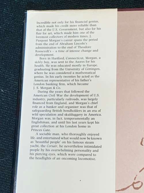 THE INCREDIBLE PIERPONT MORGAN FINANCIER & ART COLLECTOR BY CASS CANFIELD