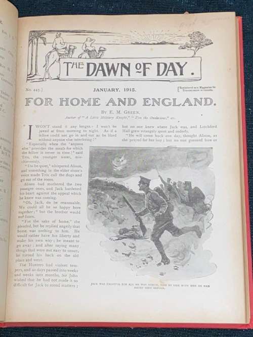HUGHENDEN PARISH MAGAZINE & THE DAWN OF THE DAY 1915 BOUND TOGETHER