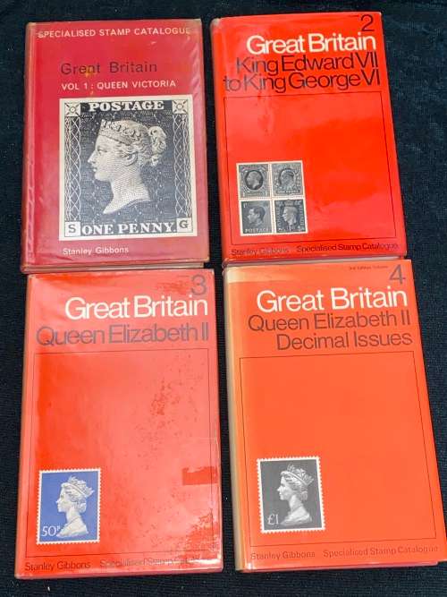 GREAT BRITAIN SPECIALISED STAMP CATALOGUES VOL 1 - 4