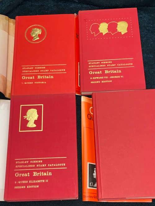 GREAT BRITAIN SPECIALISED STAMP CATALOGUES VOL 1 - 4