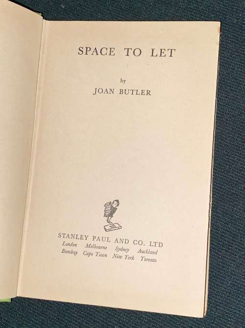SPACE TO LET BY JOAN BUTLER