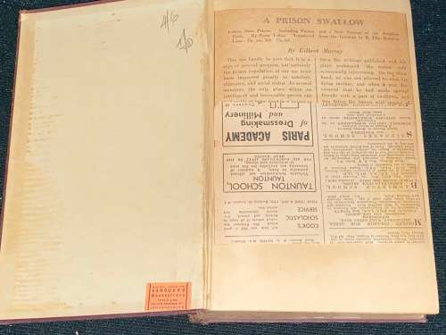 LETTERS FROM PRISON BY ERNST TOLLER