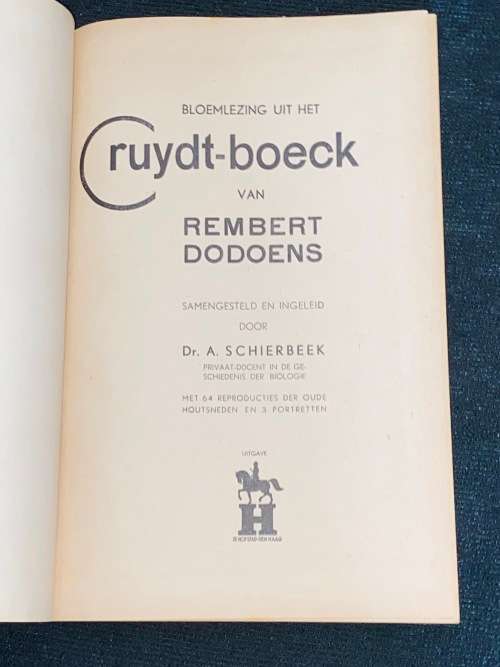 BLOEMLEZING UIT HET CRUYDT-BOECK VAN REMBERT DODOENS