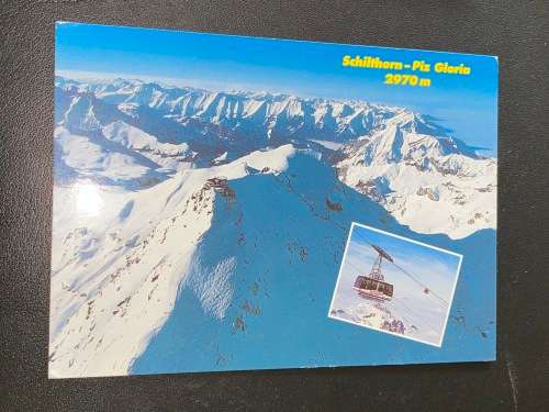 SCHILTHORN PIZ GLORIA SWITZERLAND POSTCARD TO SOUTH AFRICA