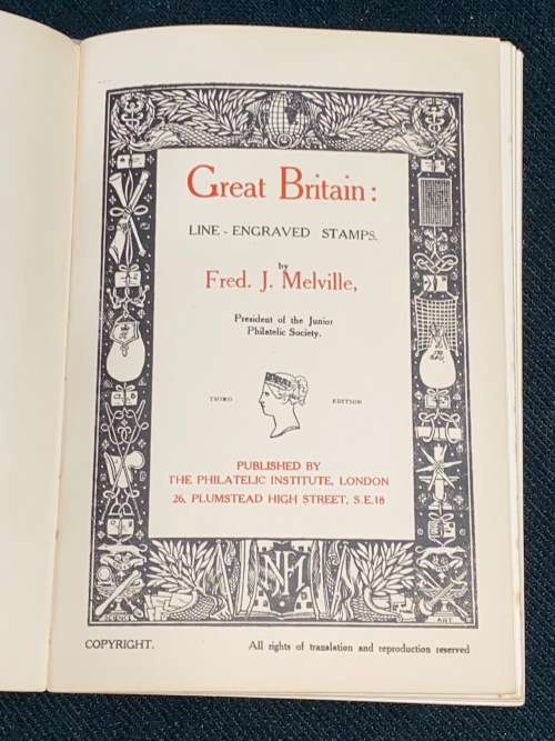 GREAT BRITAIN LINE-ENGRAVED STAMPS BY FRED J. MELVILLE