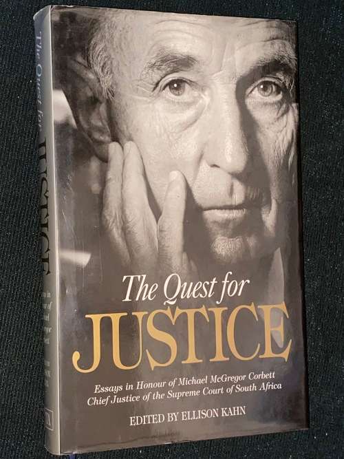 THE QUEST FOR JUSTICE EDITED BY ELLISON KAHN SIGNED