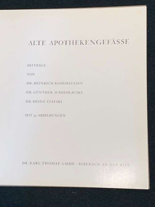 ALTE APOTHEKENGEFASSE