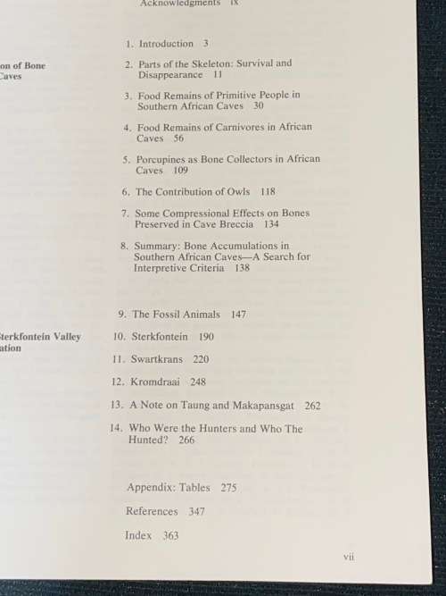 THE HUNTERS OR THE HUNTED AN INTRODUCTION TO AFRICAN CAVE TAPHONOMY BY C.K. BRAIN EX-LIB