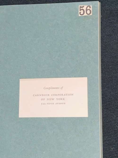 ANDREW CARNEGIE CENTENARY 1835-1935