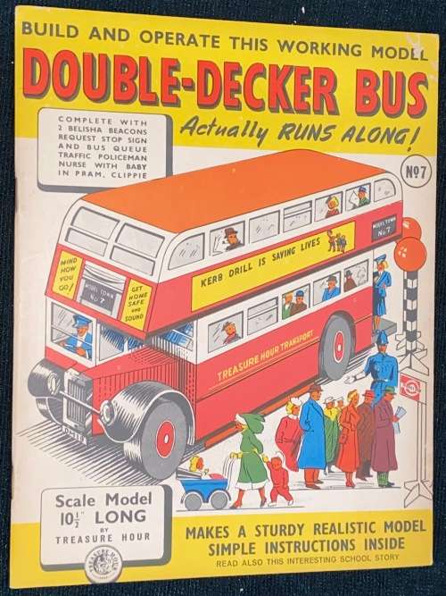 BUILD AND OPERATE THIS WORKING MODEL DOUBLE-DECKER BUS PUSH OUT