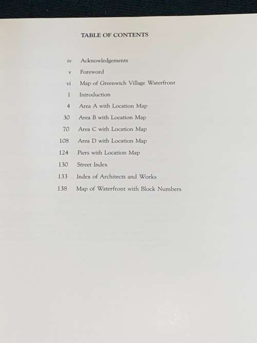 THE ARCHITECTURE OF THE GREENWICH VILLAGE WATERFRONT  AN ARCHIVAL RESEARCH STUDY