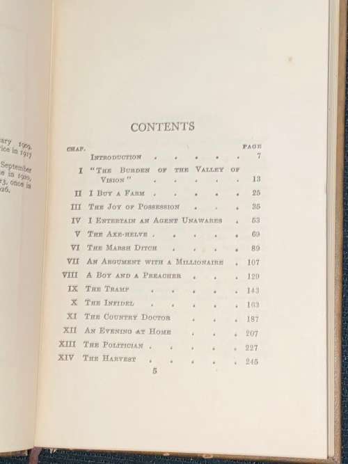 ADVENTURES IN CONTENTMENT BY DAVID GRAYSON 1926