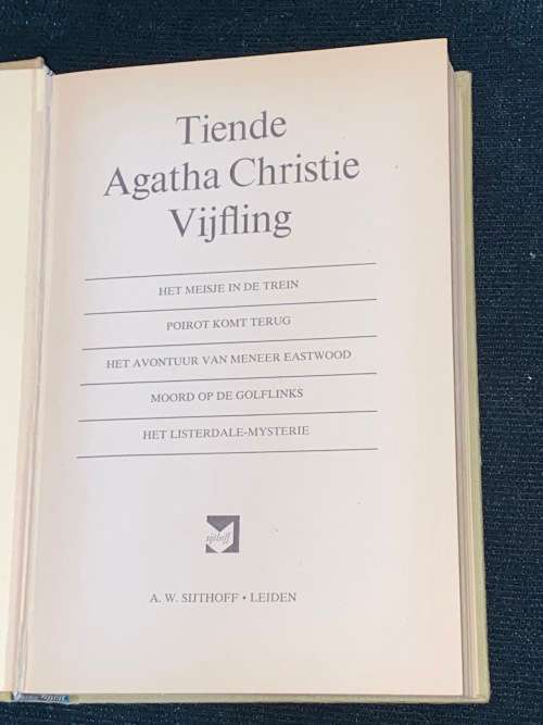 TIENDE AGATHA CHRISTIE VIJFLING