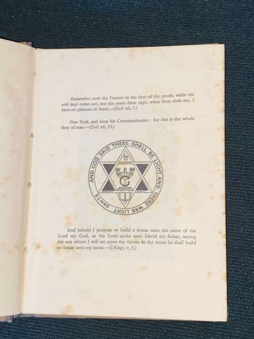 THE ORIGIN OF FREEMASONRY BY THE REV. J. SLOMOVITZ