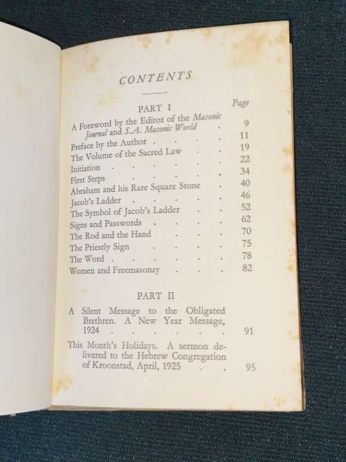 THE ORIGIN OF FREEMASONRY BY THE REV. J. SLOMOVITZ