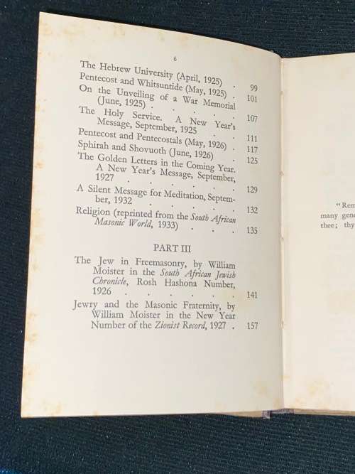 THE ORIGIN OF FREEMASONRY BY THE REV. J. SLOMOVITZ