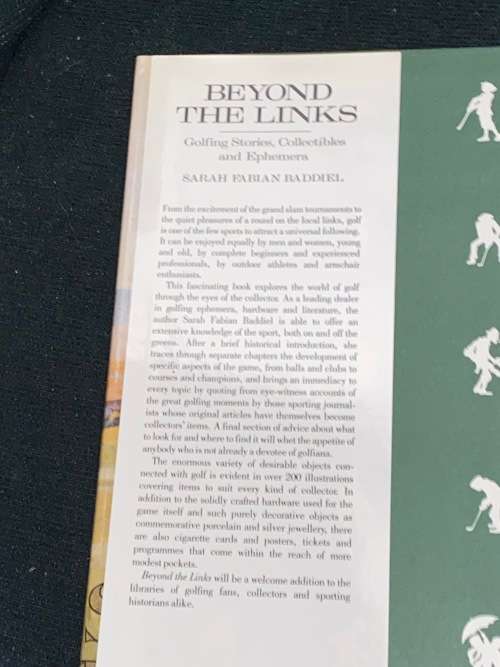 BEYOND THE LINKS GOLFING STORIES, COLLECTIBLES AND EPHEMERA BY SARAH FABIAN BADDIEL