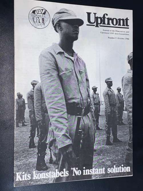 UDF UPFRONT PUBLICATION NUMBER 5 OCTOBER 1986