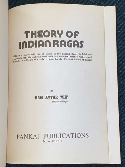 THEORY OF INDIAN RAGAS