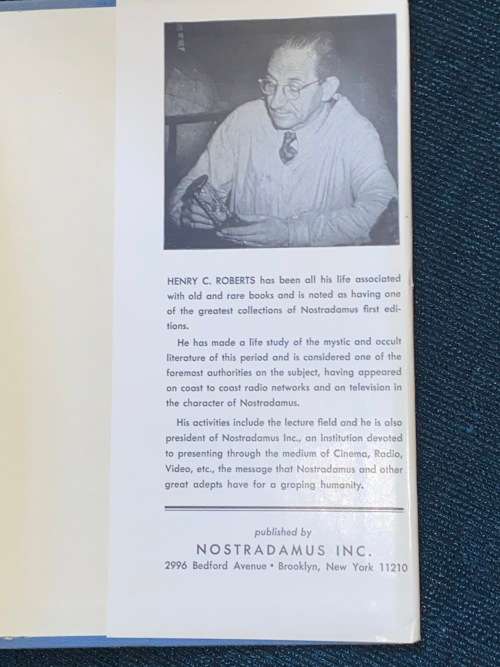 THE COMPLETE PROPHECIES OF NOSTRADAMUS BY HENRY C. ROBERTS