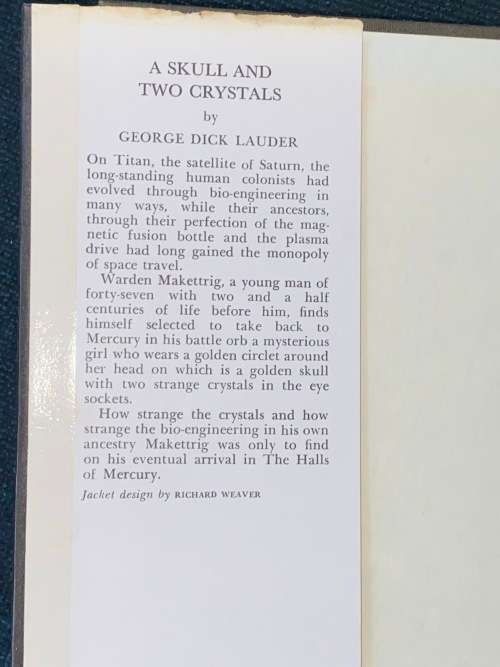 A SKULL AND TWO CRYSTALS BY GEORGE DICK-LAUDER