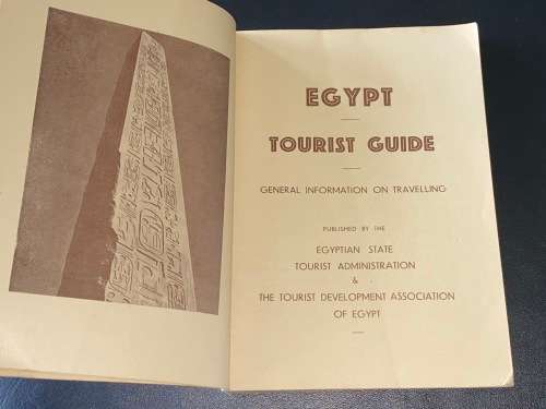 EGYPT TOURIST GUIDE GENERAL INFORMATION ON TRAVELLING 1938
