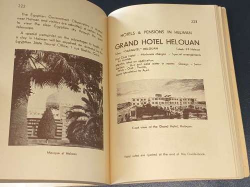EGYPT TOURIST GUIDE GENERAL INFORMATION ON TRAVELLING 1938