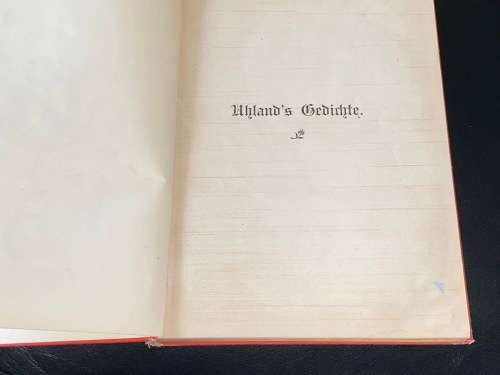 LUDWIG UHLAND`S GEDICHTE