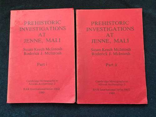 PREHISTORIC INVESTIGATIONS AT JENNE SUSAN KEECH MCINTOSH AND RODERICK J. MCINTOSH IN 2 PARTS 19080